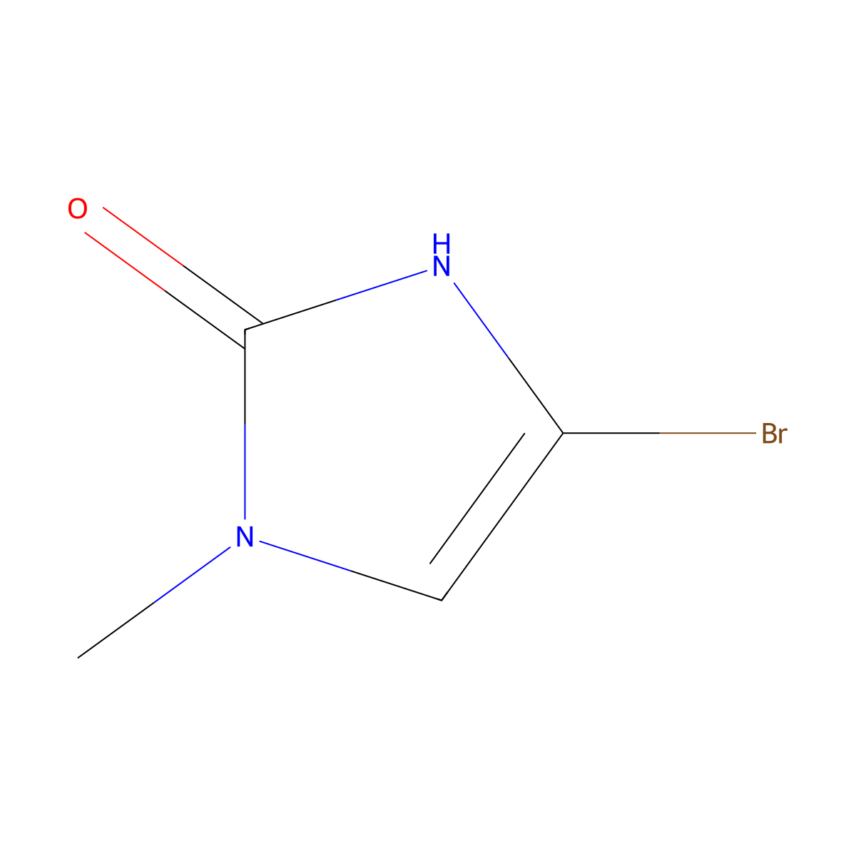 4-Bromo-1-methyl-1,3-dihydro-2h-imidazol-2-one molecular structure, CAS 1893171-23-7