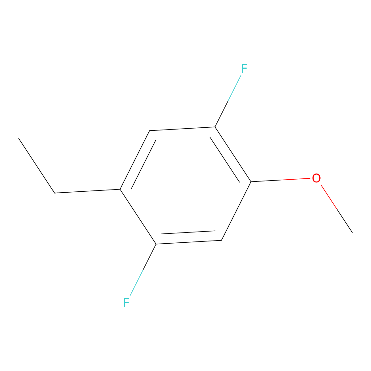 1-Ethyl-2,5-difluoro-4-methoxybenzene molecular structure, CAS 1893194-72-3