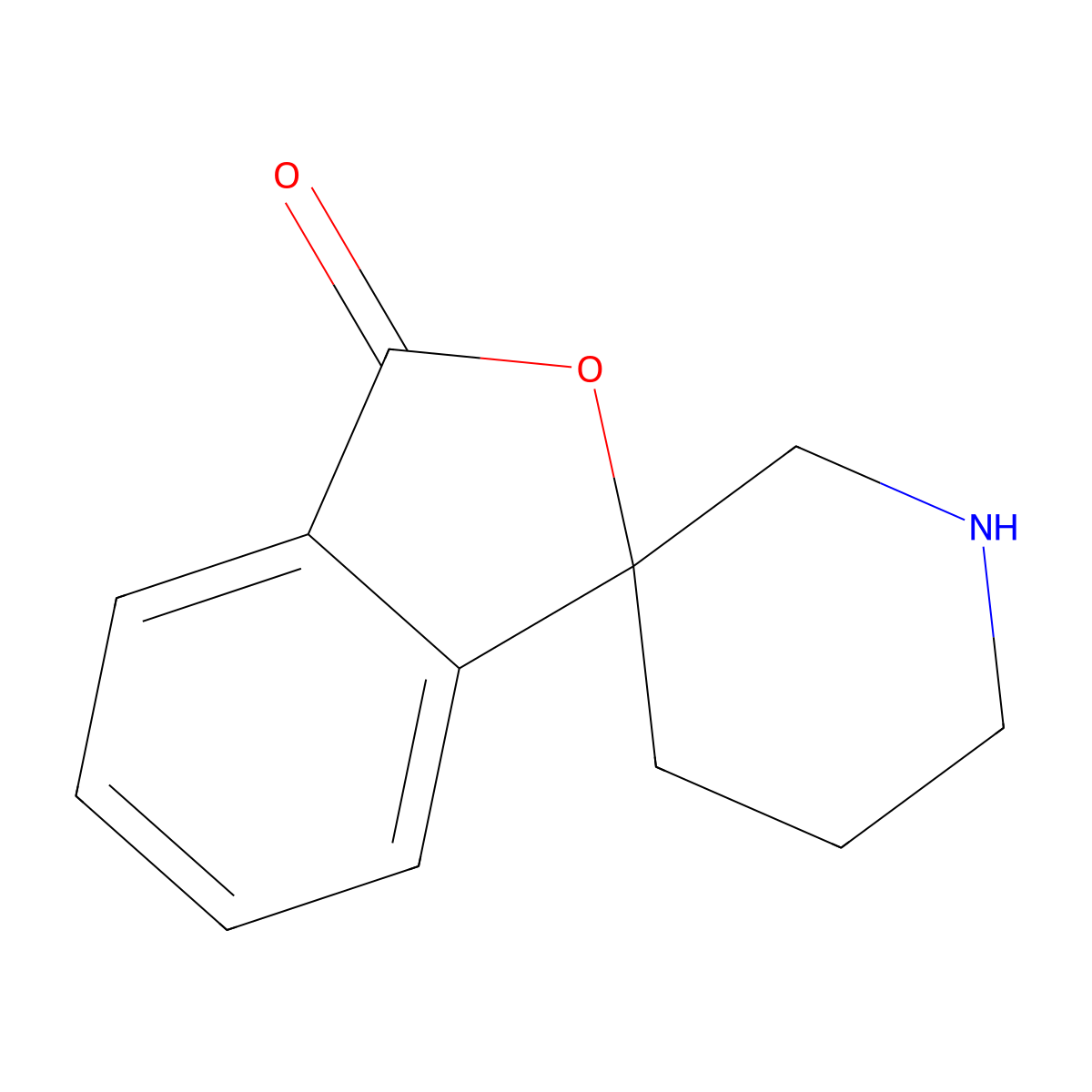 3H-Spiro[isobenzofuran-1,3'-piperidin]-3-one molecular structure, CAS 189321-67-3