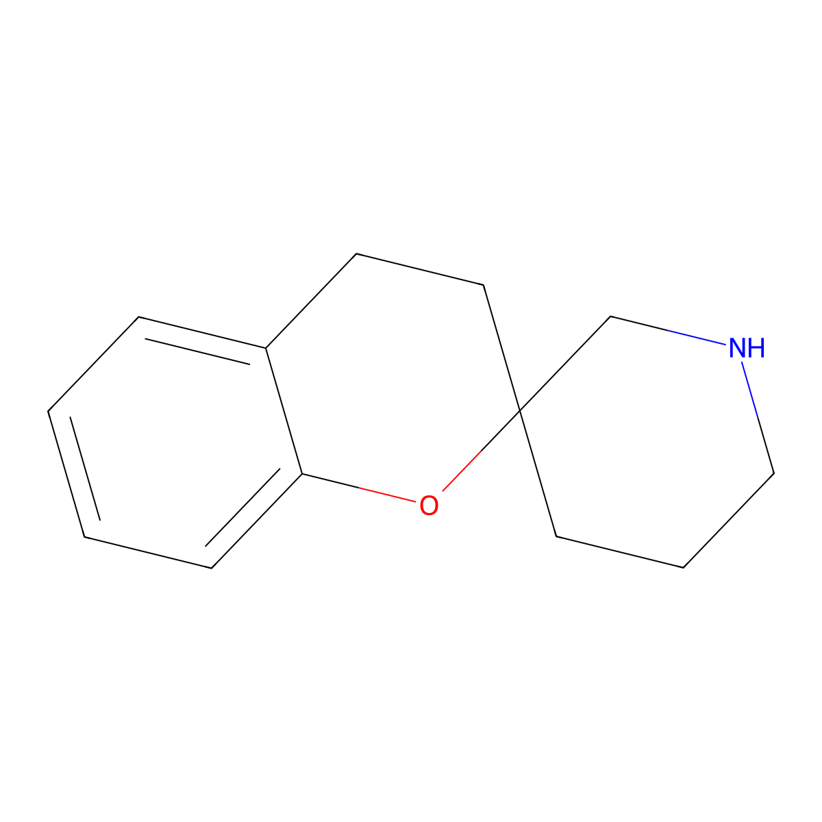 3,4-Dihydrospiro[1-benzopyran-2,3'-piperidine] molecular structure, CAS 189321-87-7