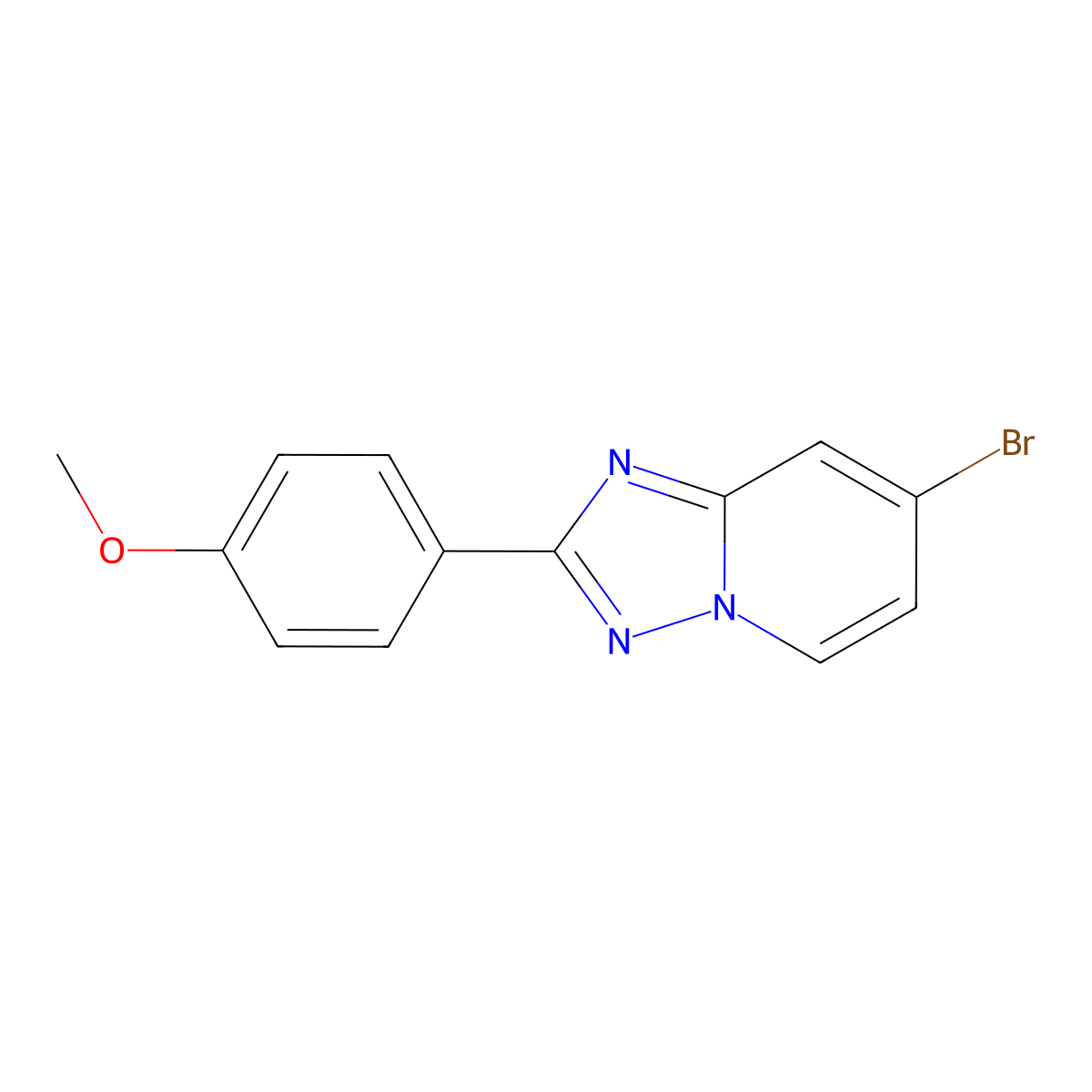 7-Bromo-2-(4-methoxyphenyl)-[1,2,4]triazolo[1,5-a]pyridine molecular structure, CAS 1893211-85-2
