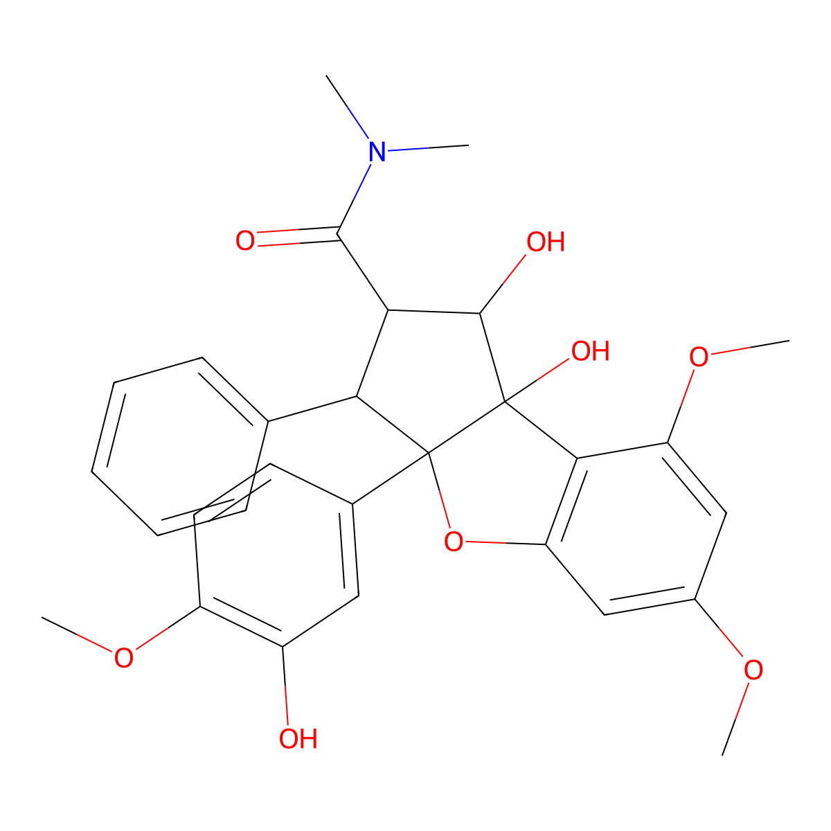 3'-Hydroxyrocaglamide molecular structure, CAS 189322-67-6