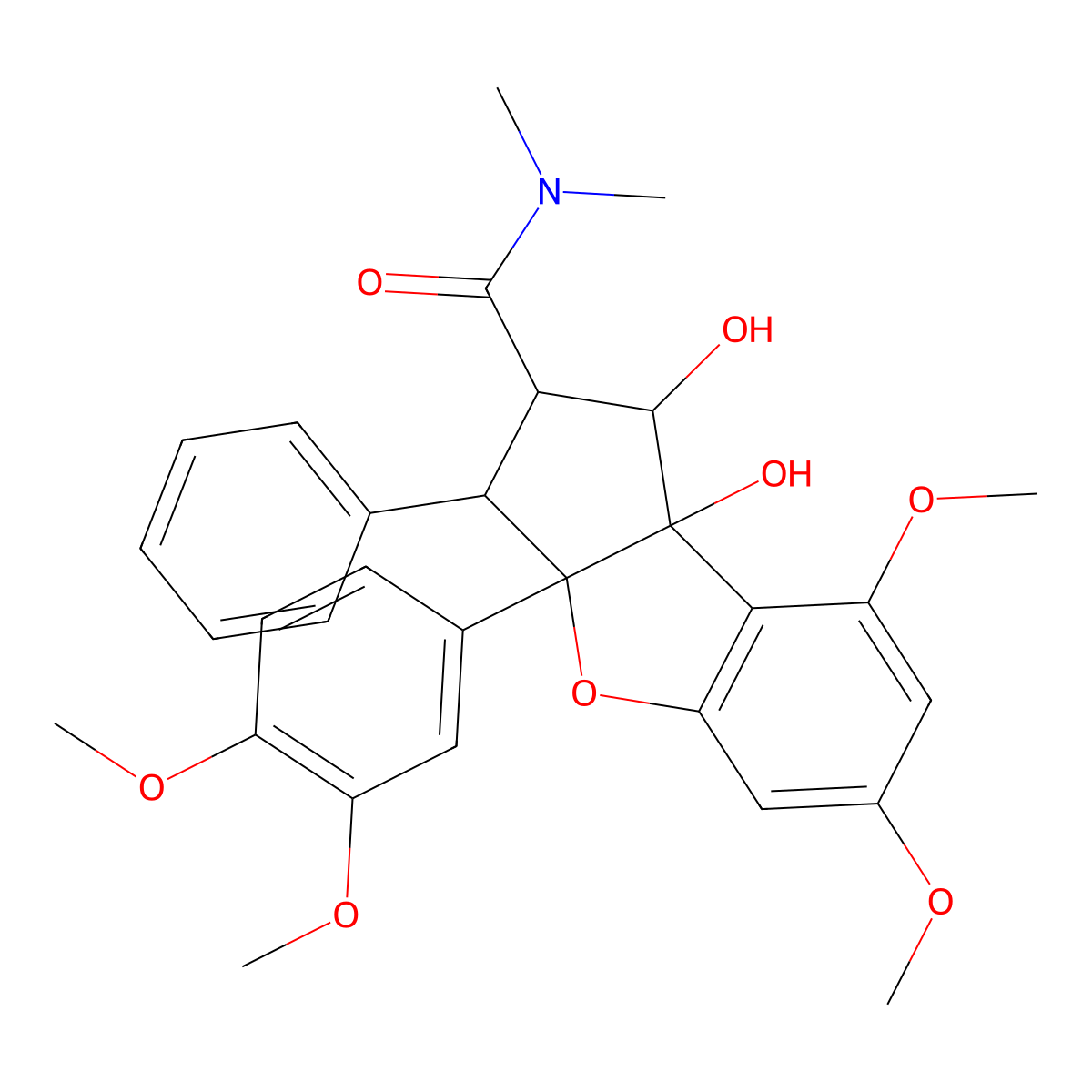 3'-Methoxyrocaglamide molecular structure, CAS 189322-69-8