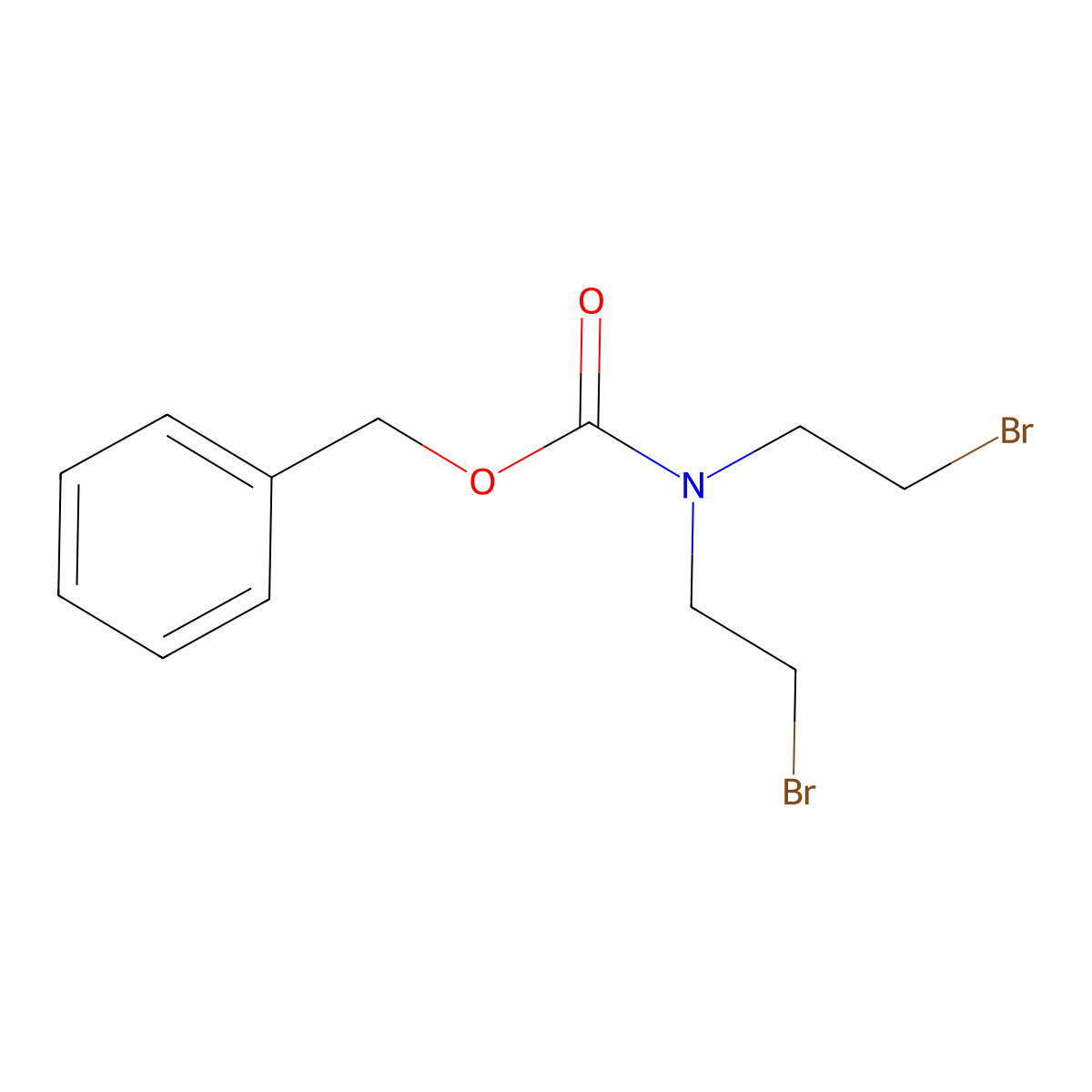 N-Cbz-N,N-bis(2-bromoethyl)amine molecular structure, CAS 189323-09-9