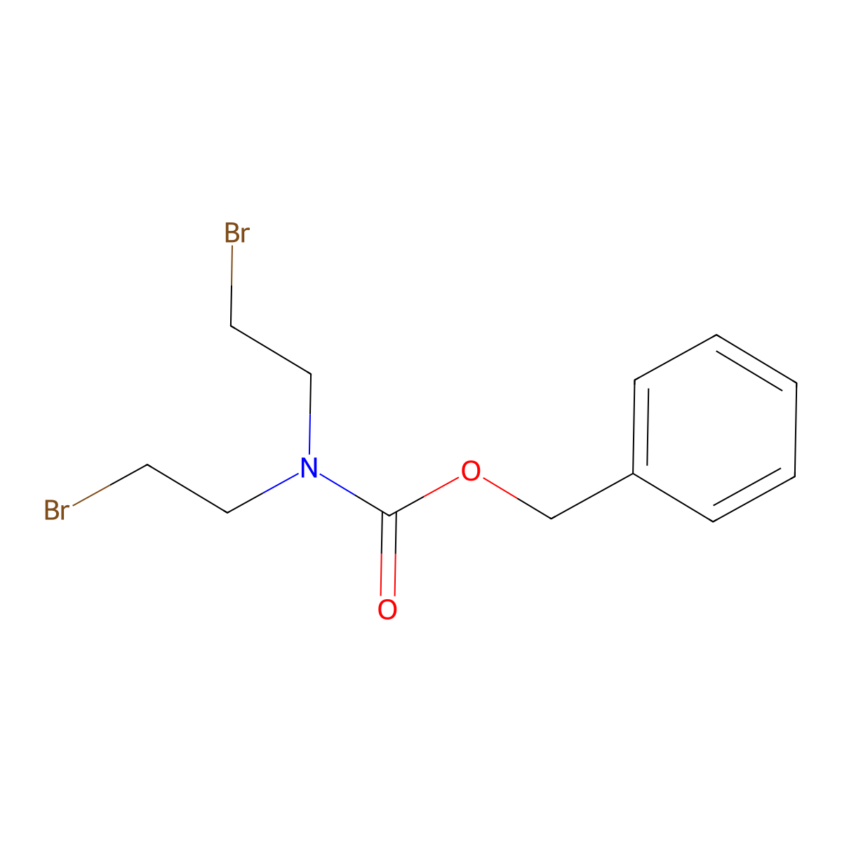 N-Cbz-N,N-bis(2-bromoethyl)amine molecular structure, CAS 189323-09-9