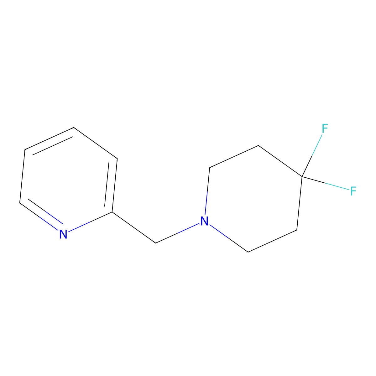 2-[(4,4-Difluoropiperidin-1-yl)methyl]pyridine molecular structure, CAS 1893260-14-4