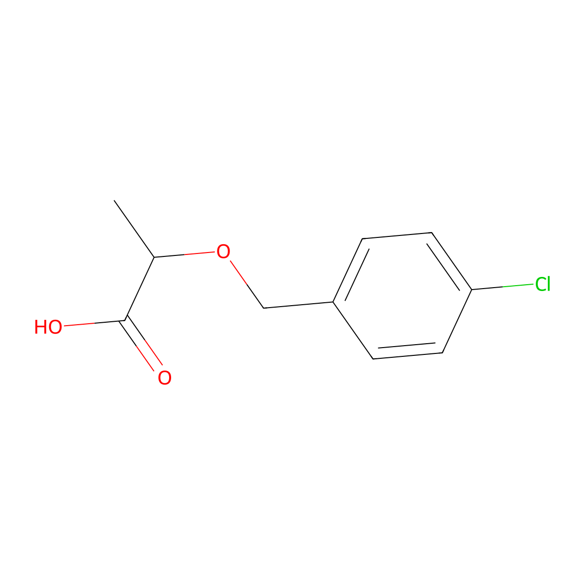 (2S)-2-[(4-Chlorophenyl)methoxy]propanoic acid molecular structure, CAS 189327-98-8