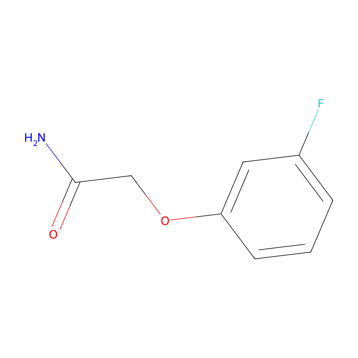2-(3-Fluorophenoxy)acetamide molecular structure, CAS 189329-84-8