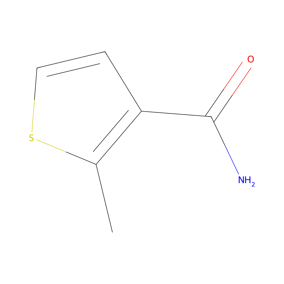 2-Methylthiophene-3-carboxamide molecular structure, CAS 189329-96-2