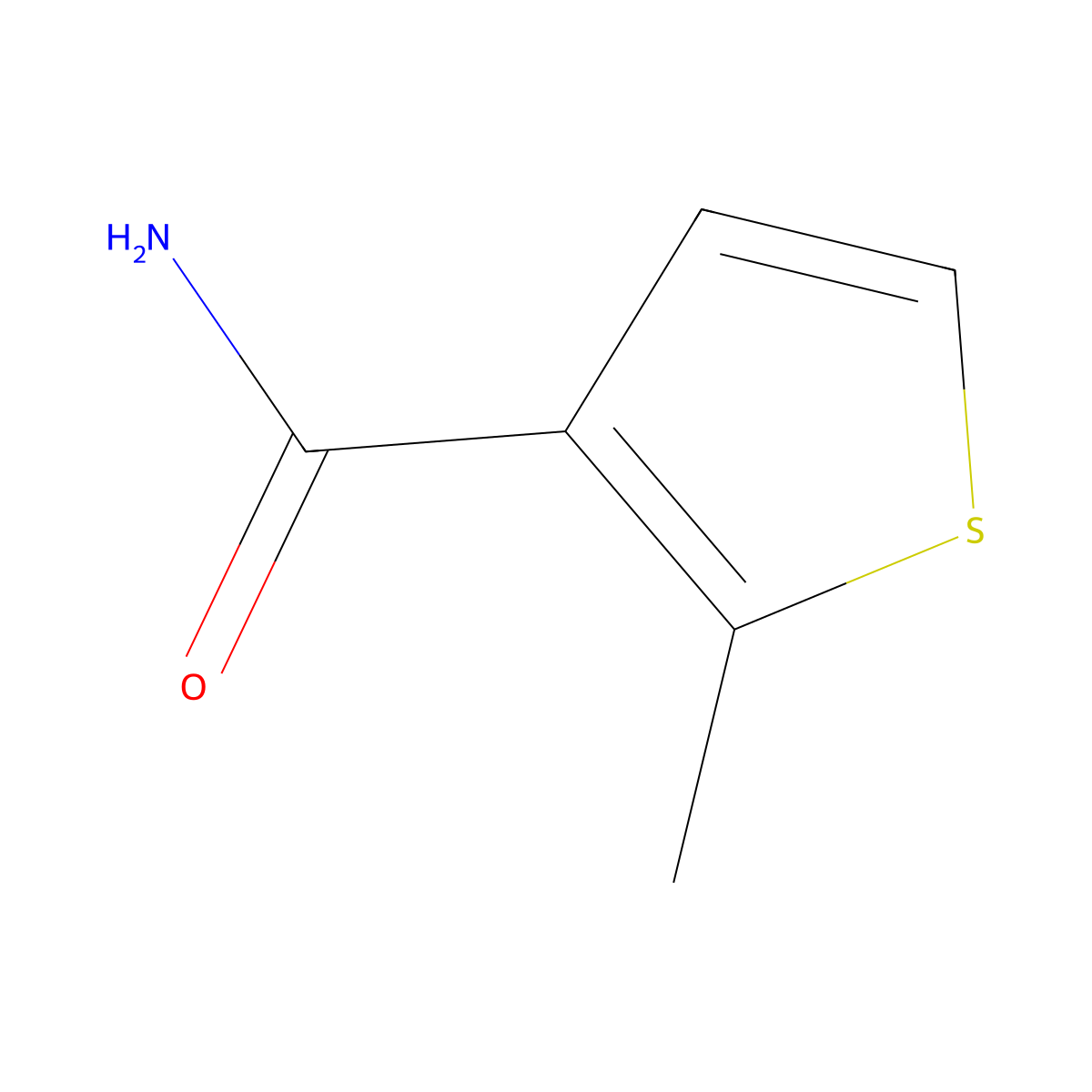 2-Methylthiophene-3-carboxamide molecular structure, CAS 189329-96-2