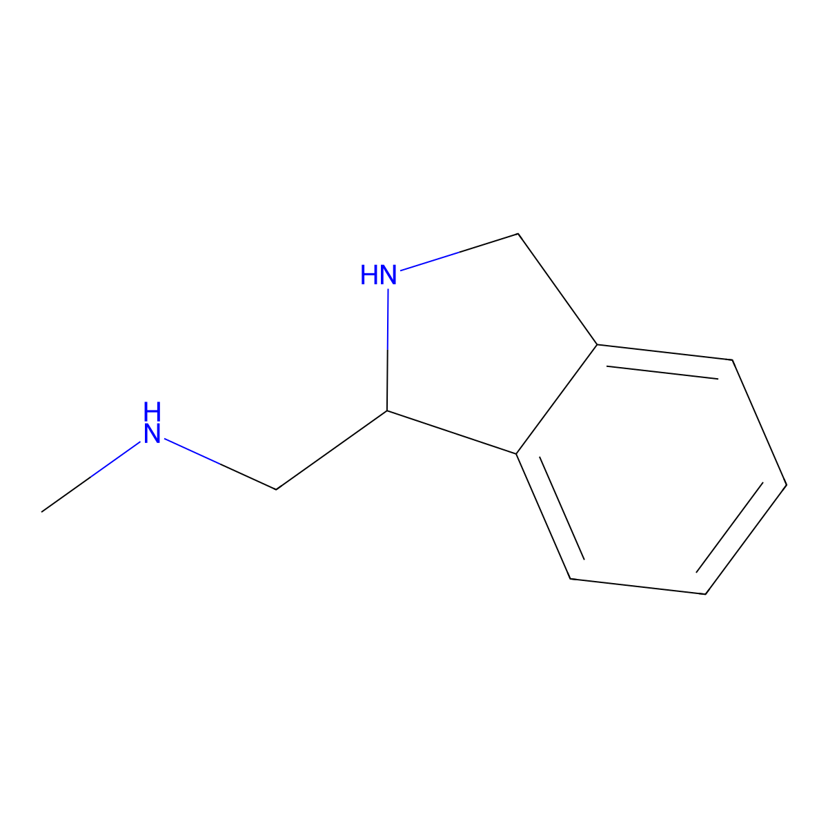 [(2,3-dihydro-1H-isoindol-1-yl)methyl](methyl)amine molecular structure, CAS 1893295-41-4