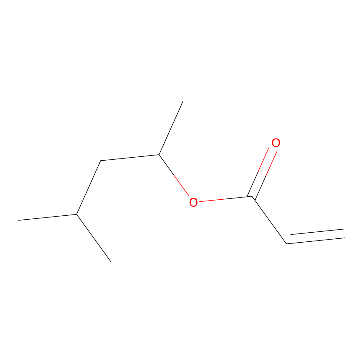 2-Propenoic acid, 1,3-dimethylbutyl ester molecular structure, CAS 18933-92-1