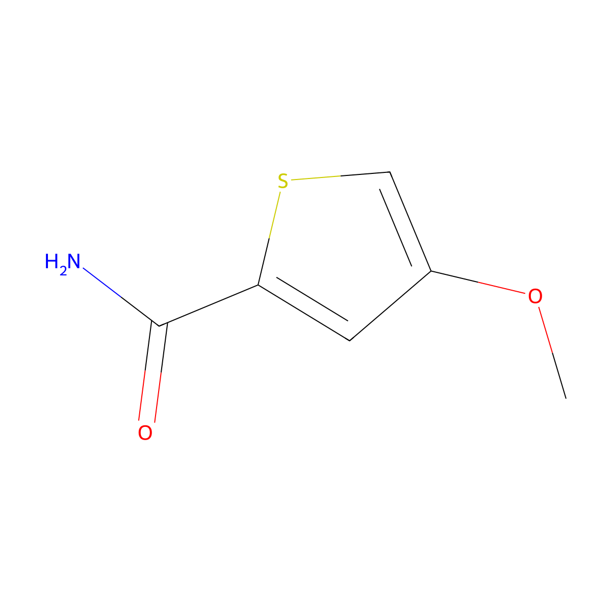 4-Methoxythiophene-2-carboxamide molecular structure, CAS 189330-03-8