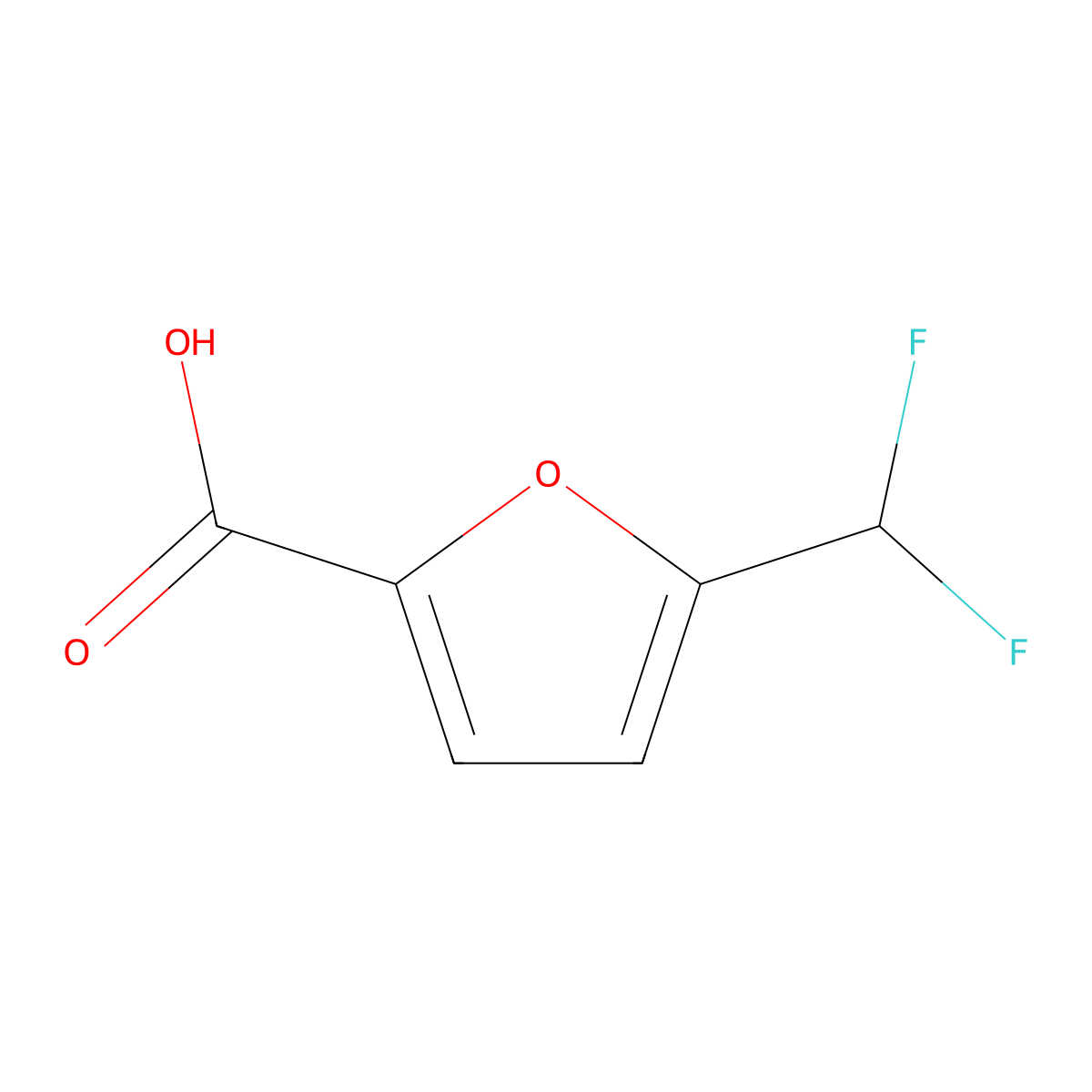 5-(Difluoromethyl)furan-2-carboxylic acid molecular structure, CAS 189330-29-8
