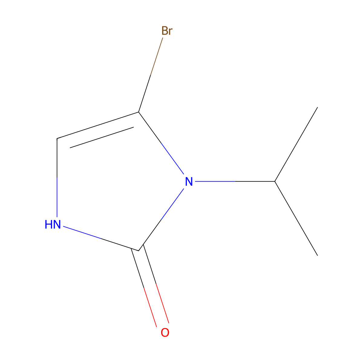 5-bromo-1-isopropyl-1,3-dihydro-2H-imidazol-2-one molecular structure, CAS 1893307-48-6