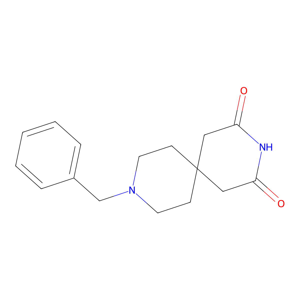 9-Benzyl-3,9-diazaspiro[5.5]undecane-2,4-dione molecular structure, CAS 189333-48-0
