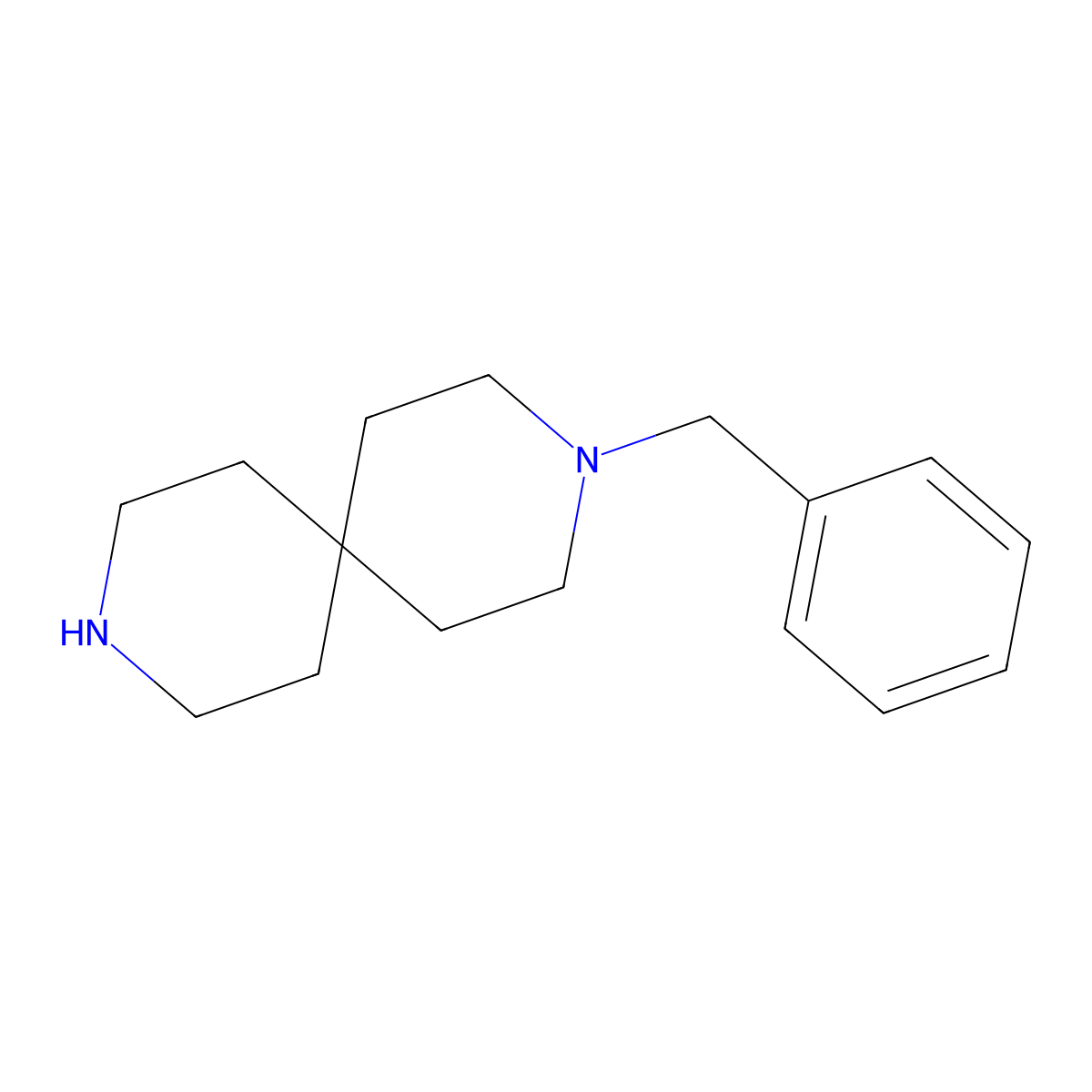 3-Benzyl-3,9-diazaspiro[5.5]undecane molecular structure, CAS 189333-49-1
