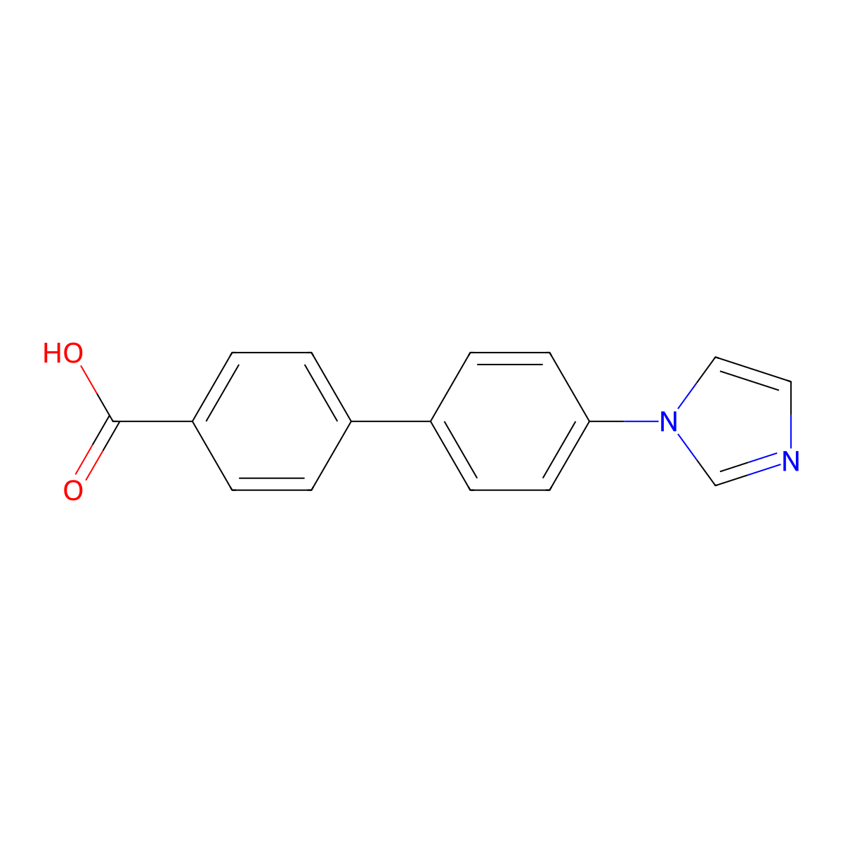 4'-(1H-Imidazol-1-yl)-[1,1'-biphenyl]-4-carboxylic acid molecular structure, CAS 1893352-89-0