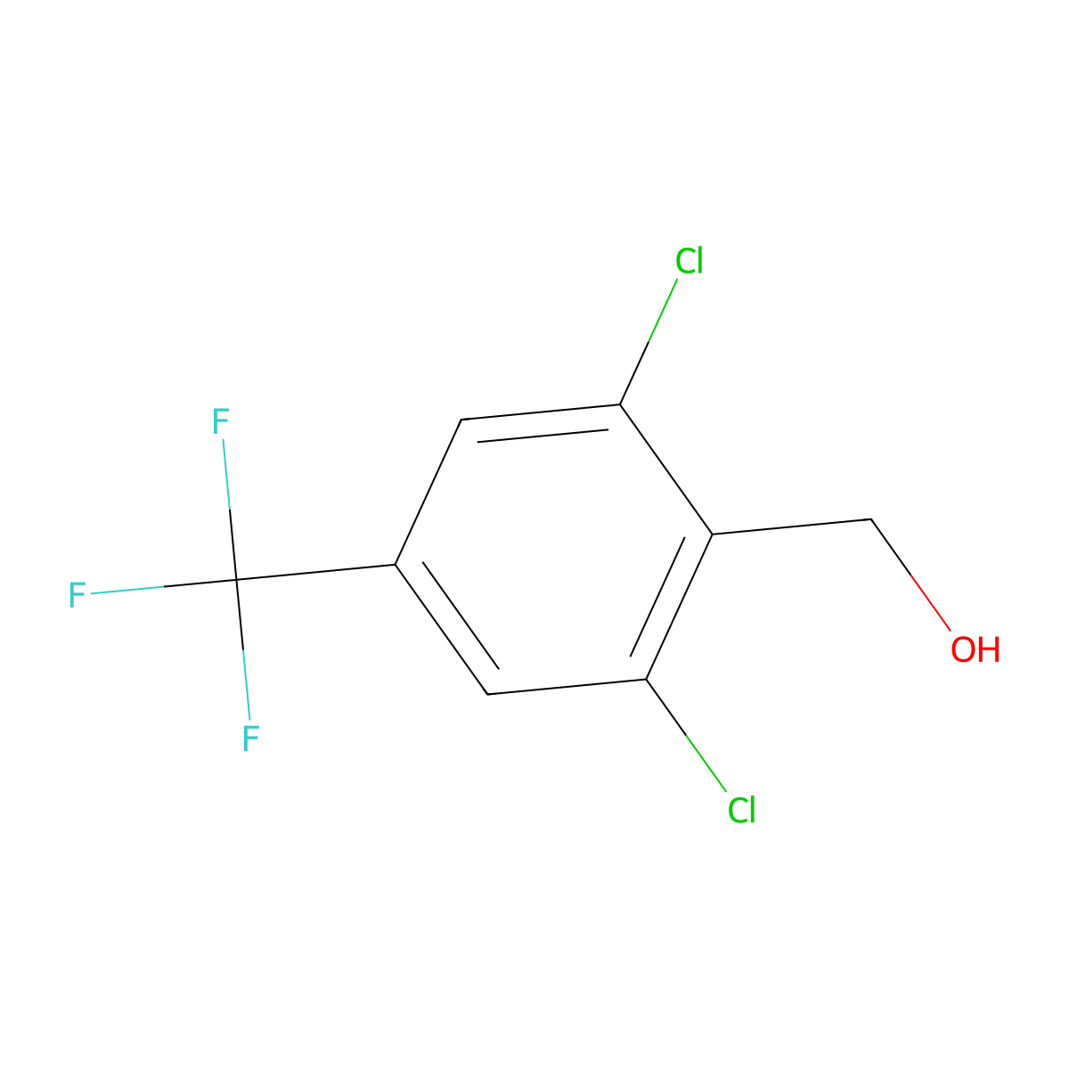 (2,6-Dichloro-4-(trifluoromethyl)phenyl)methanol molecular structure, CAS 189338-34-9