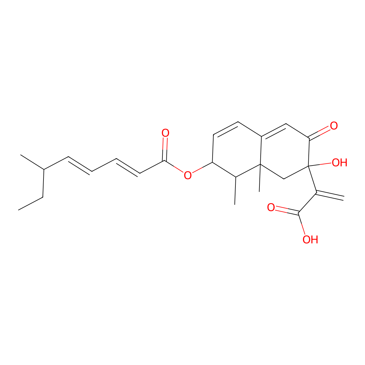 Chaetopenoid A molecular structure, CAS 1893385-99-3