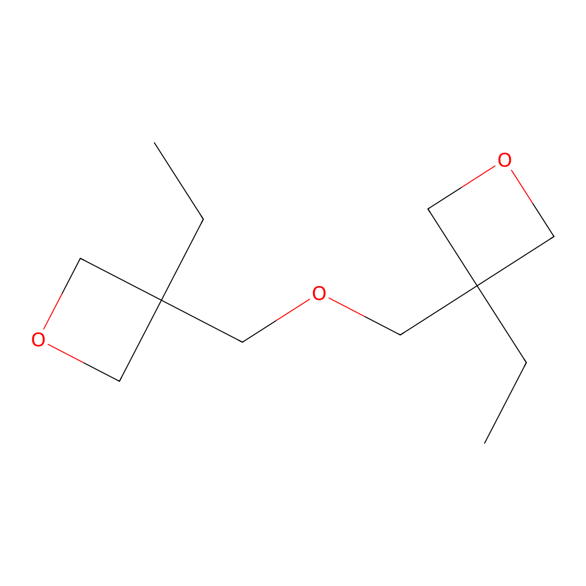 Oxetane, 3,3'-[oxybis(methylene)]bis[3-ethyl- molecular structure, CAS 18934-00-4
