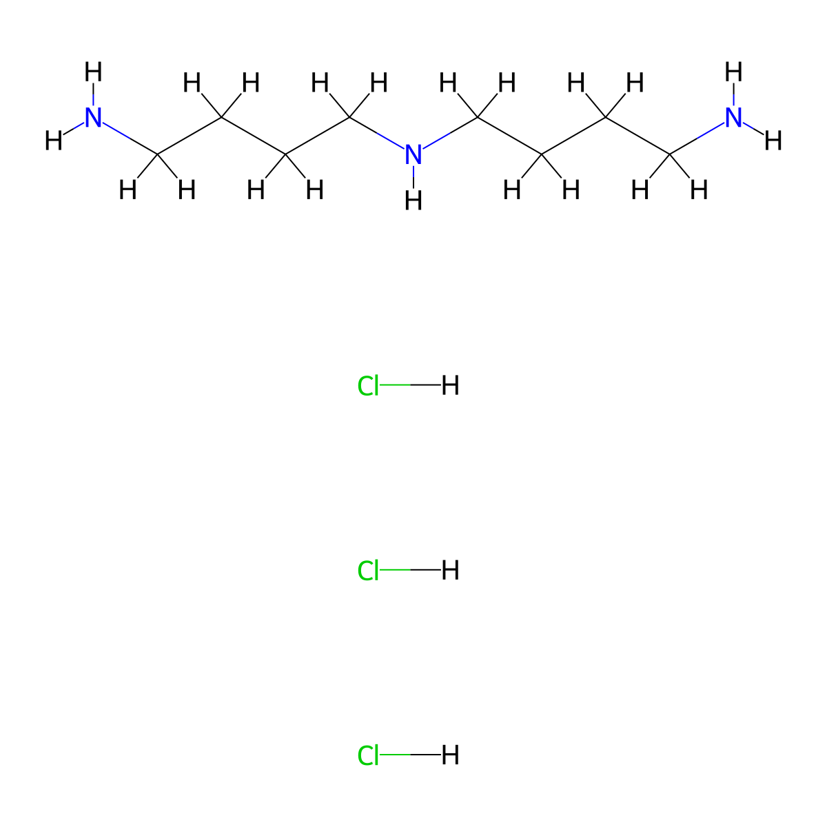 sym-Homo Spermidine Trihydrochloride molecular structure, CAS 189340-78-1