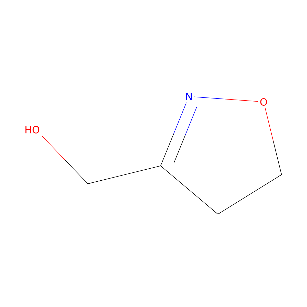 (4,5-Dihydro-1,2-oxazol-3-yl)methanol molecular structure, CAS 1893432-10-4