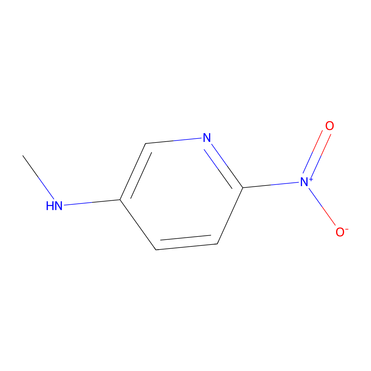 N-methyl-6-nitropyridin-3-amine molecular structure, CAS 189348-22-9