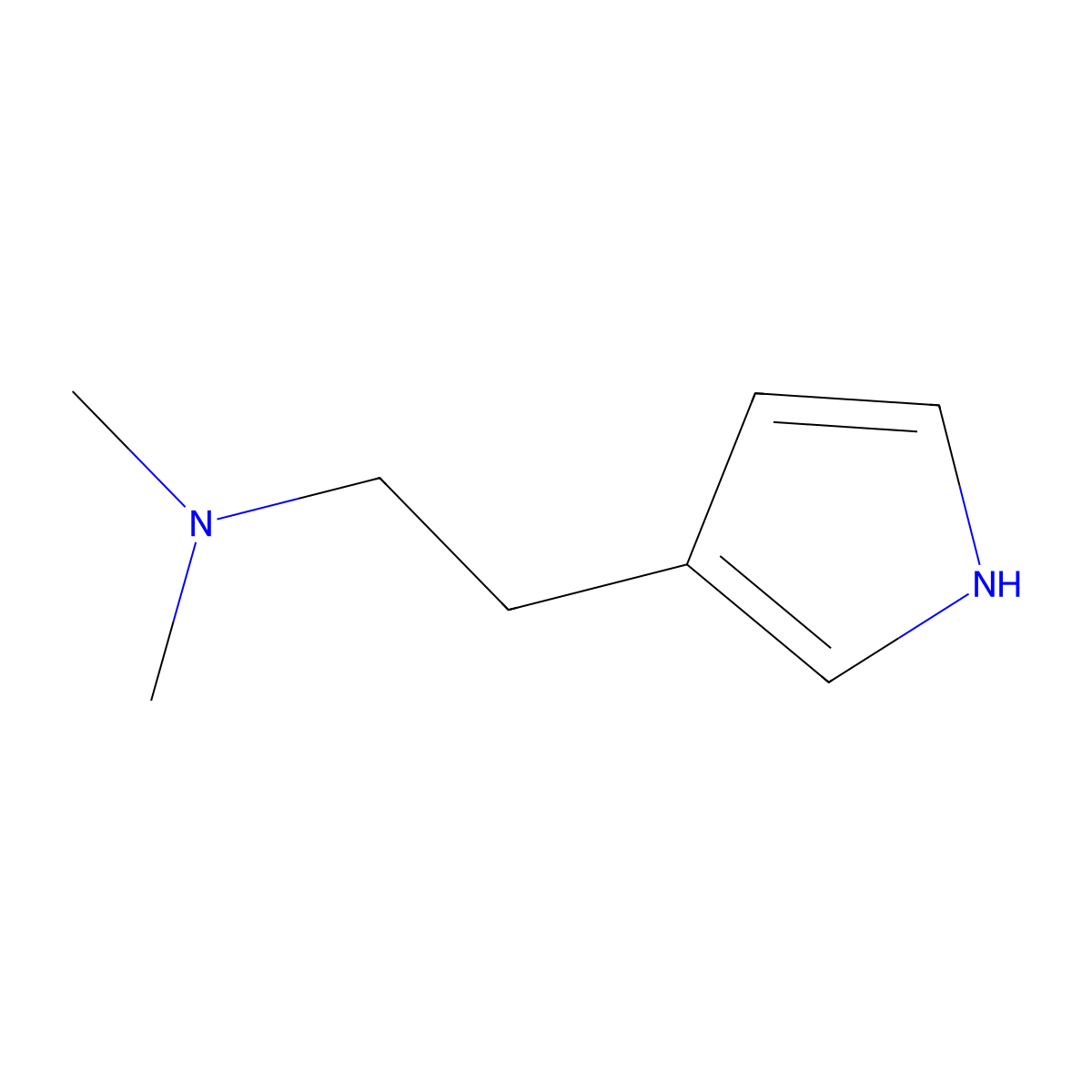 dimethyl[2-(1H-pyrrol-3-yl)ethyl]amine molecular structure, CAS 1893564-01-6