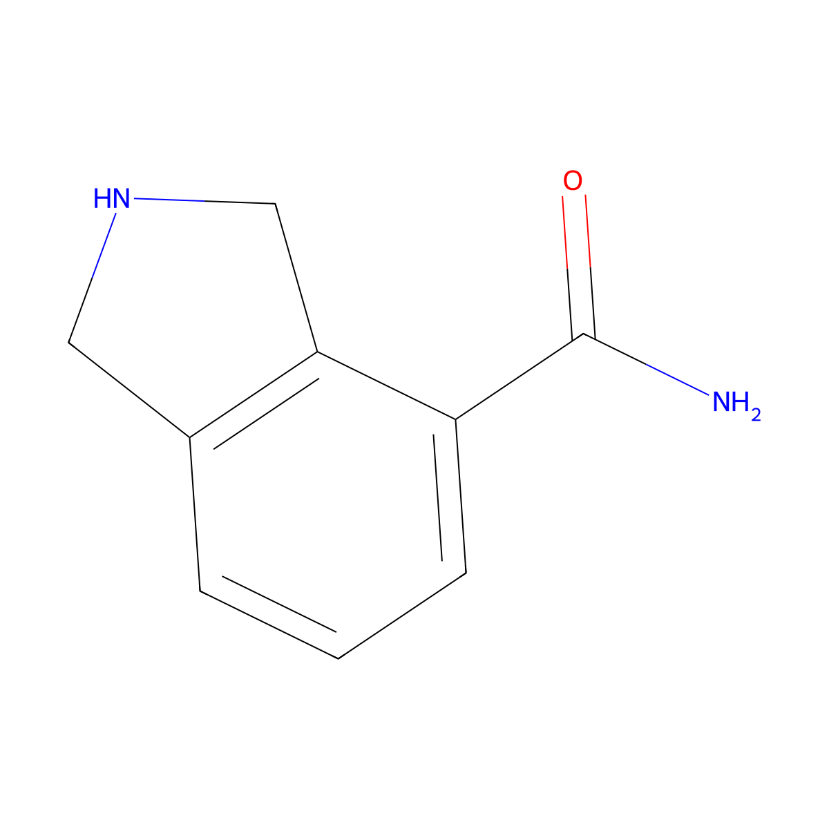2,3-dihydro-1H-isoindole-4-carboxamide molecular structure, CAS 1893597-58-4