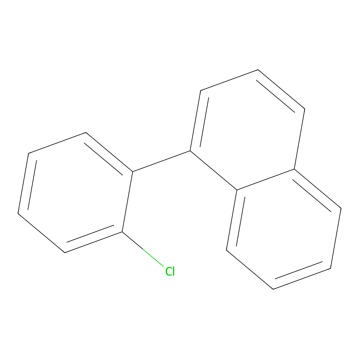 1-(2-Chlorophenyl)naphthalene molecular structure, CAS 18937-91-2
