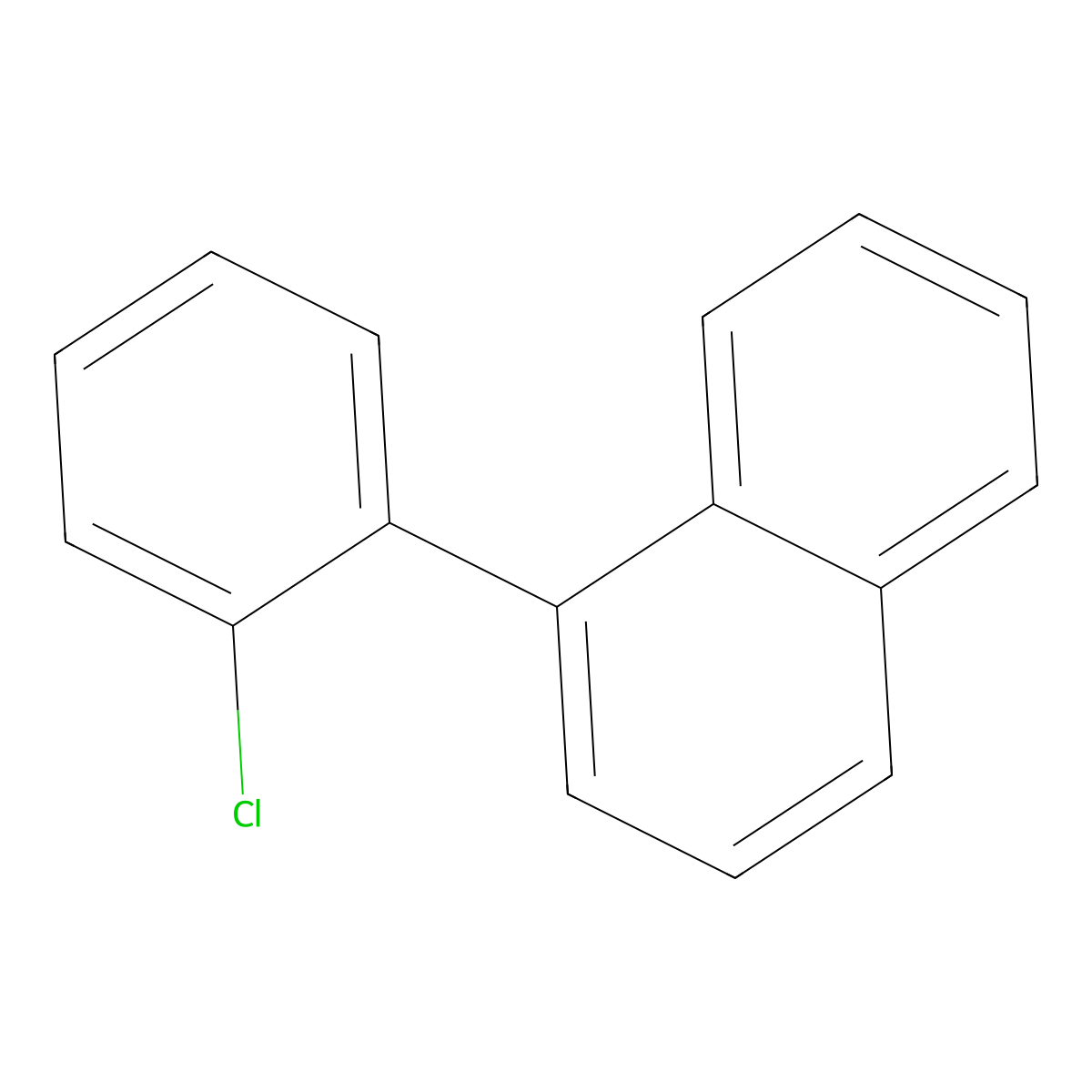 1-(2-Chlorophenyl)naphthalene molecular structure, CAS 18937-91-2