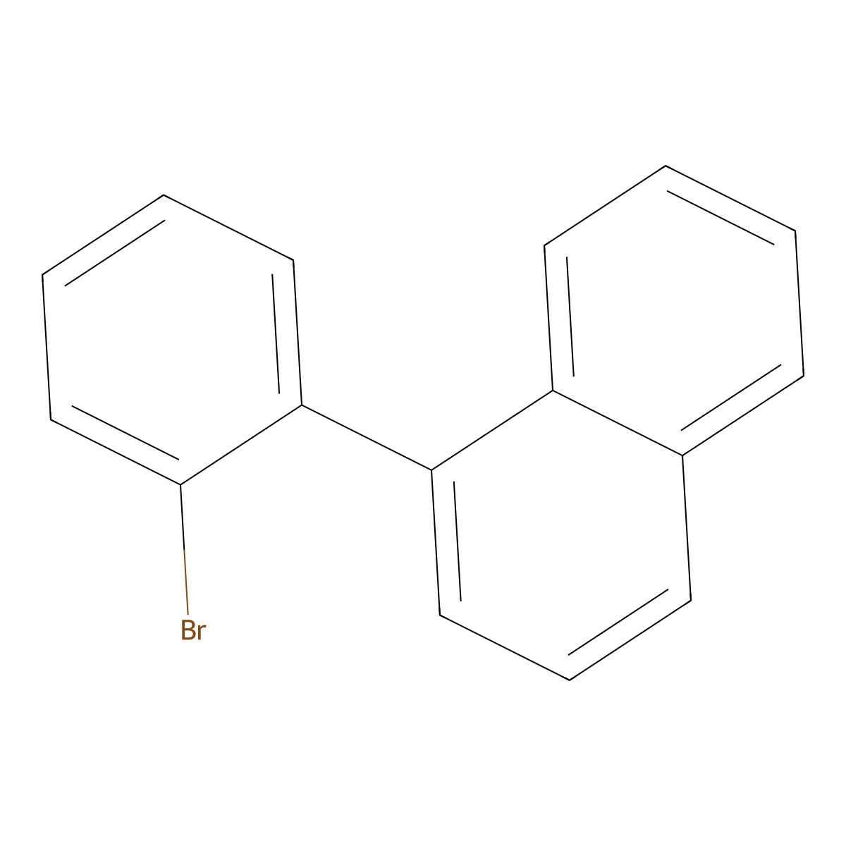 1-(2-Bromophenyl)naphthalene molecular structure, CAS 18937-92-3