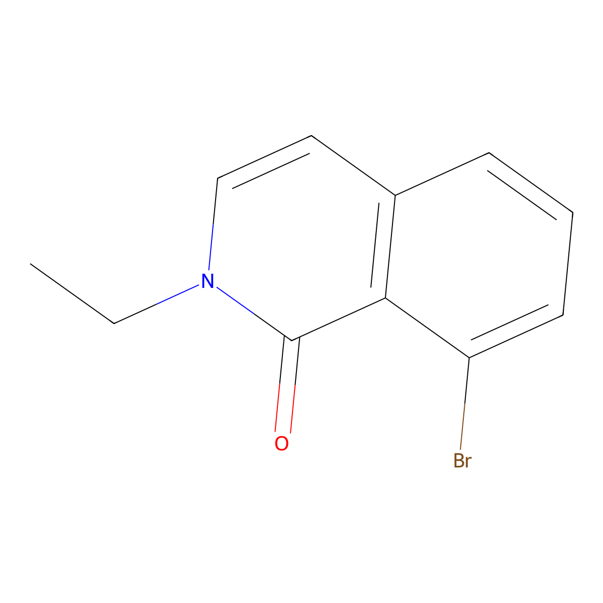 8-Bromo-2-ethylisoquinolin-1(2H)-one molecular structure, CAS 1893795-60-2