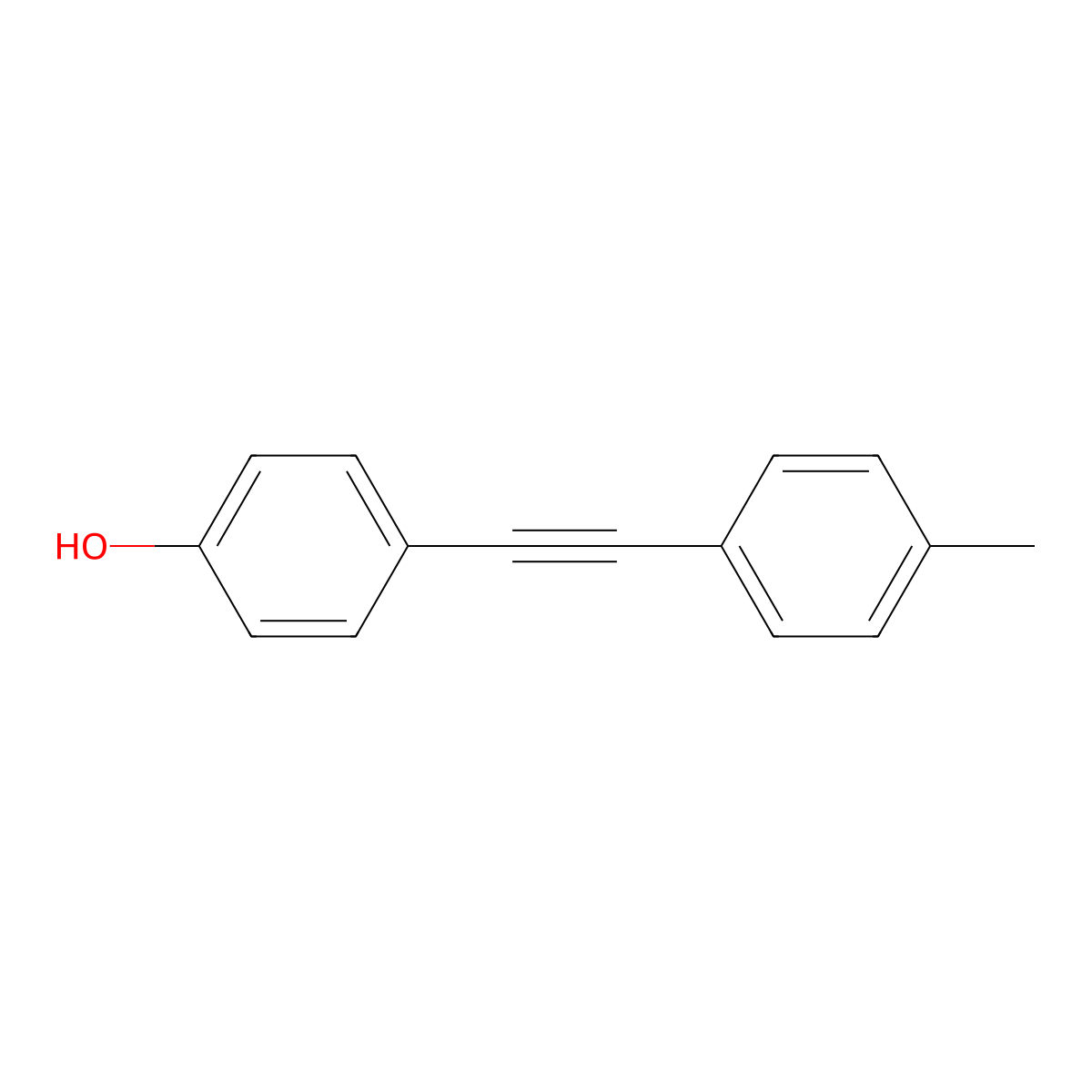 4-p-Tolylethynylphenol molecular structure, CAS 18938-19-7