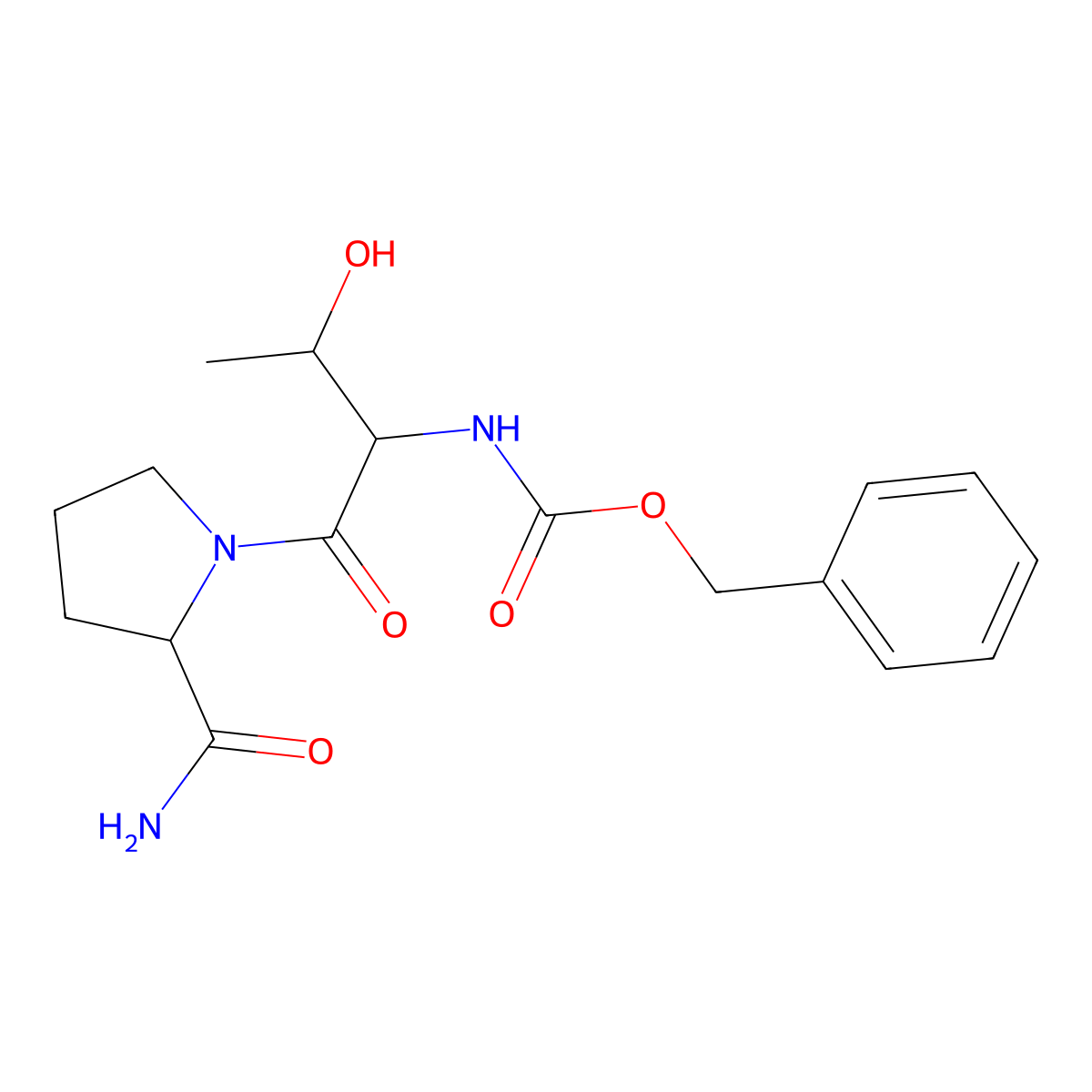 Z-Thr-Pro-NH2 molecular structure, CAS 18938-66-4