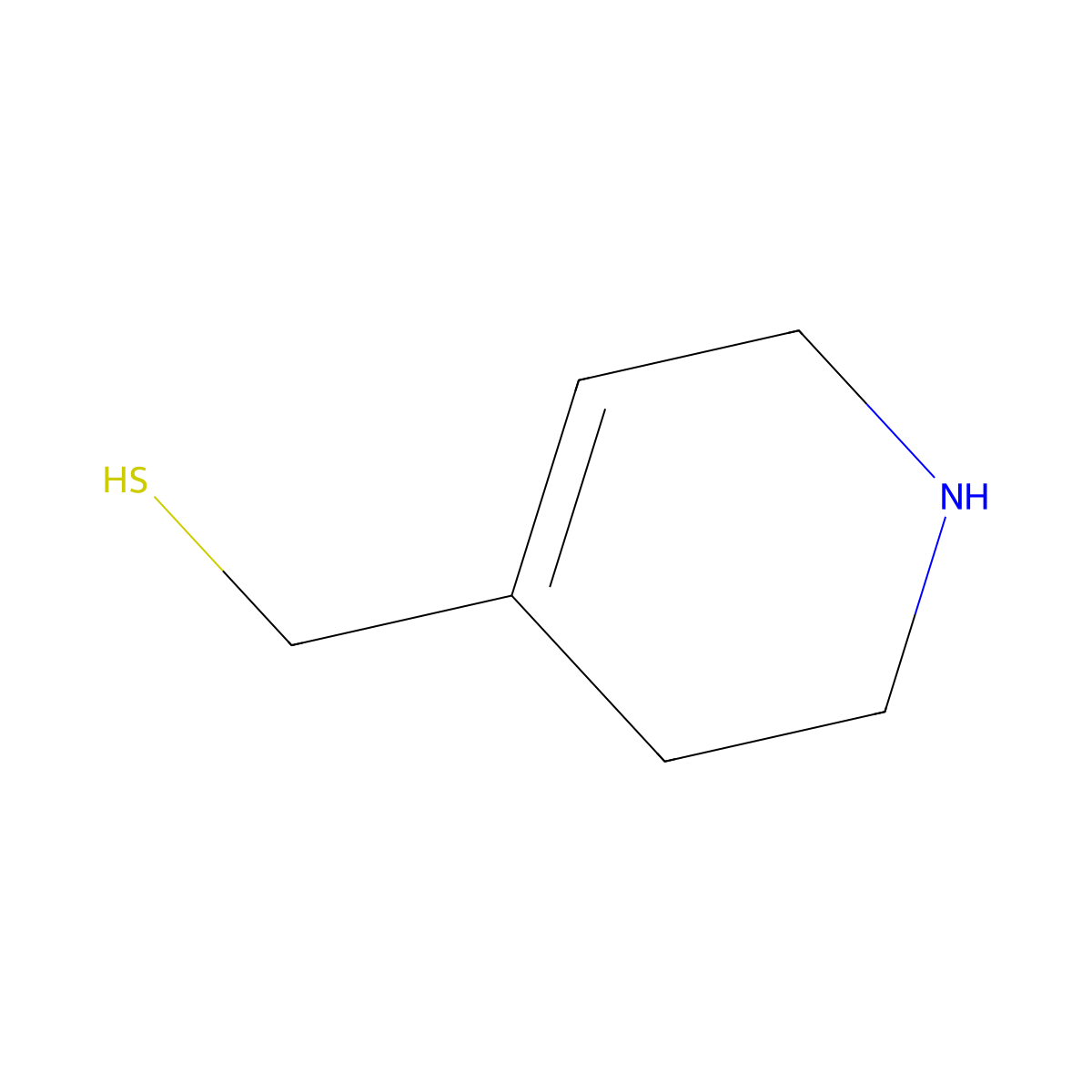 (1,2,3,6-Tetrahydropyridin-4-yl)methanethiol molecular structure, CAS 1893845-47-0