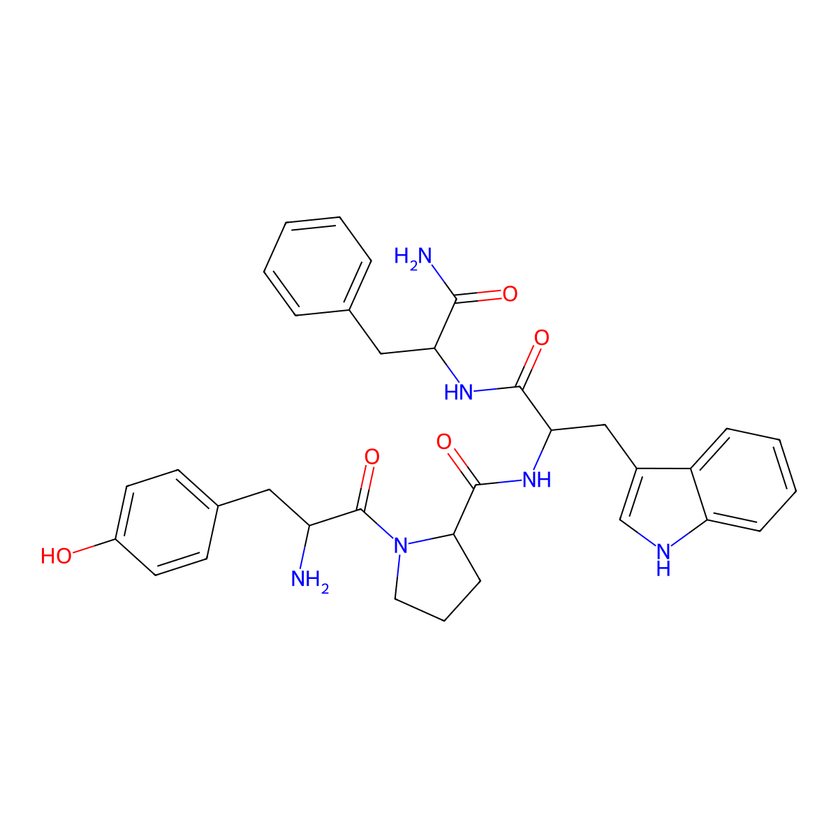 Endomorphin 1 molecular structure, CAS 189388-22-5