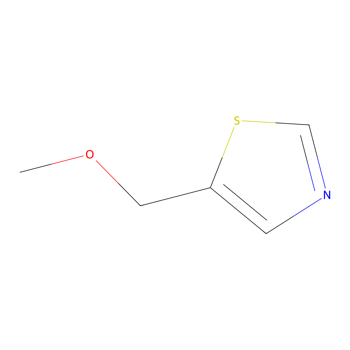 5-(Methoxymethyl)-1,3-thiazole molecular structure, CAS 1893916-60-3