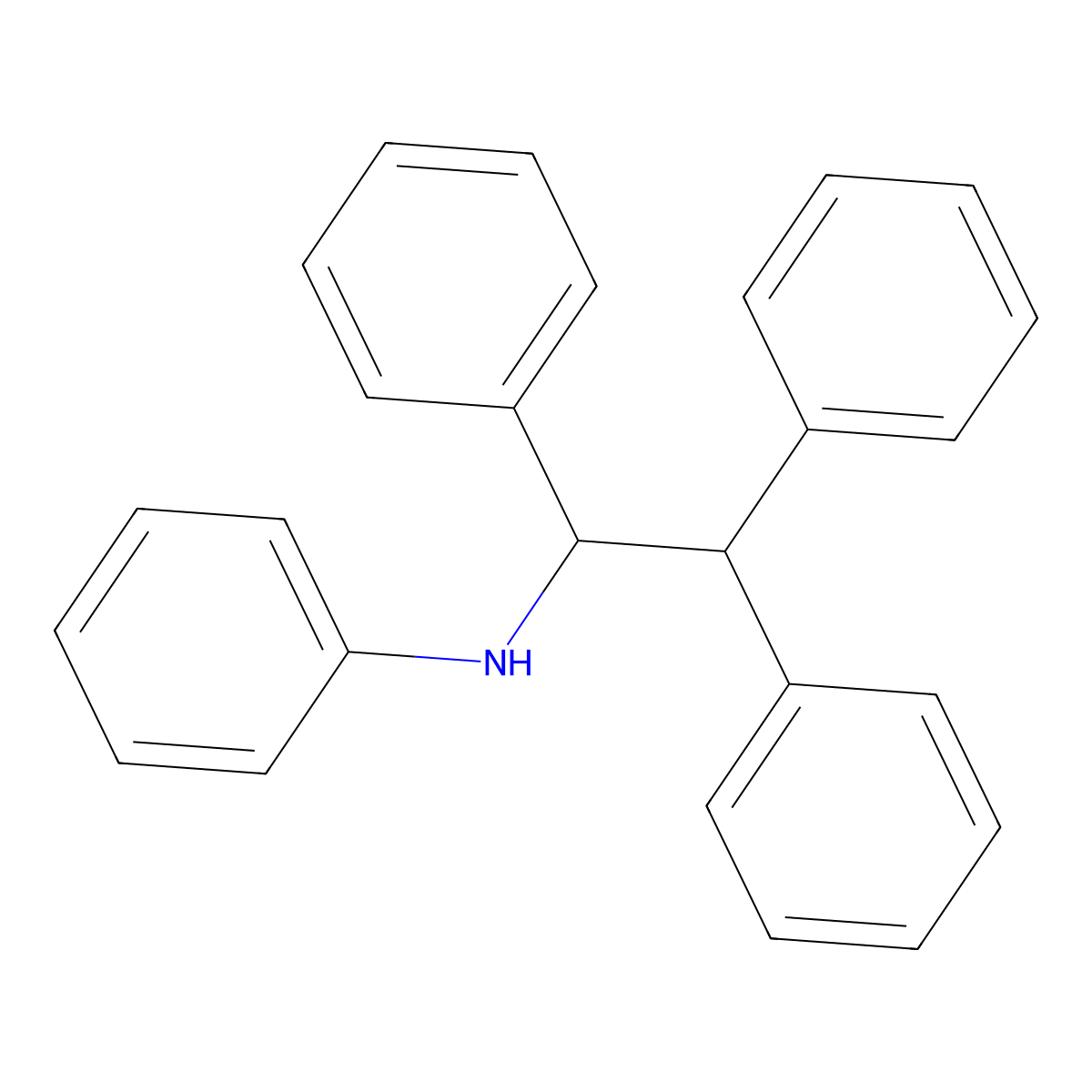 N-(1,2,2-triphenylethyl)aniline molecular structure, CAS 189394-03-4