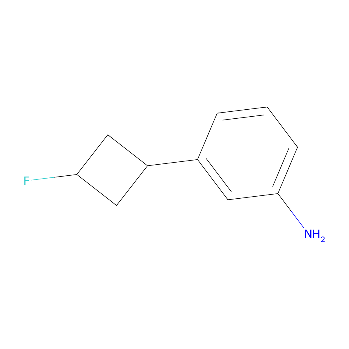 3-(3-Fluorocyclobutyl)benzenamine molecular structure, CAS 1893987-81-9