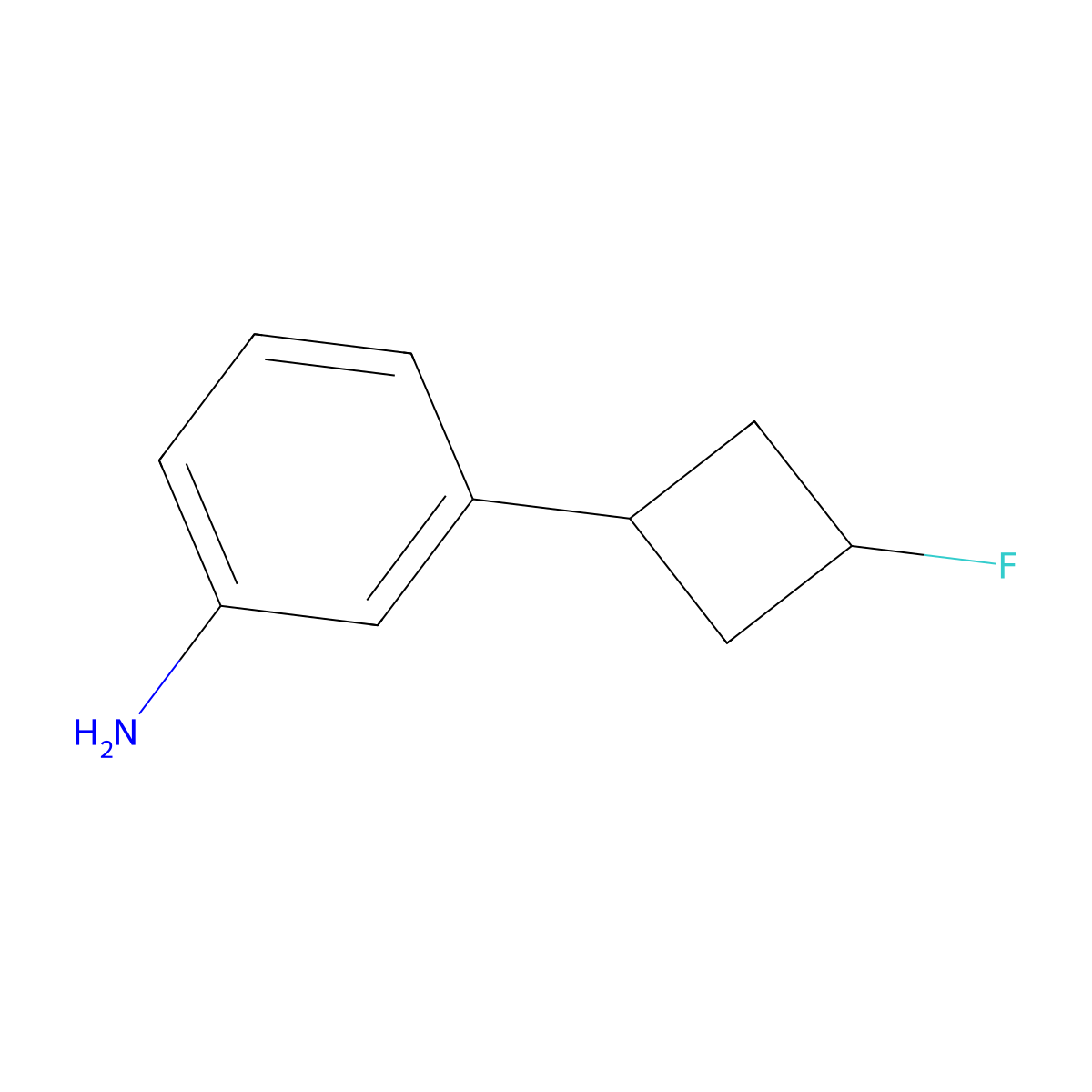 3-(3-Fluorocyclobutyl)benzenamine molecular structure, CAS 1893987-81-9