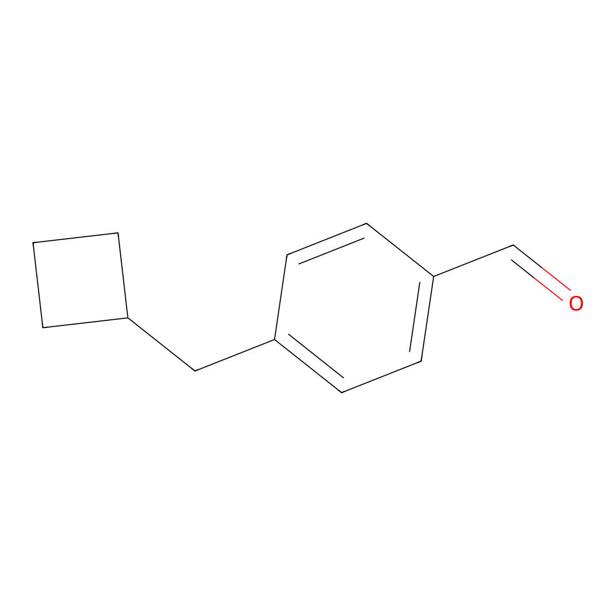 4-(Cyclobutylmethyl)benzaldehyde molecular structure, CAS 1893988-04-9