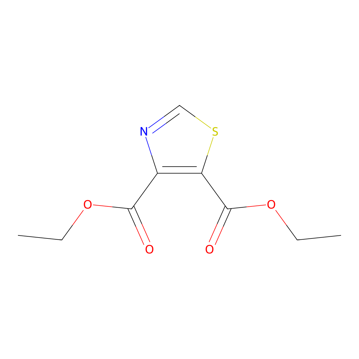 Diethyl 4,5-Thiazoledicarboxylate molecular structure, CAS 18940-72-2