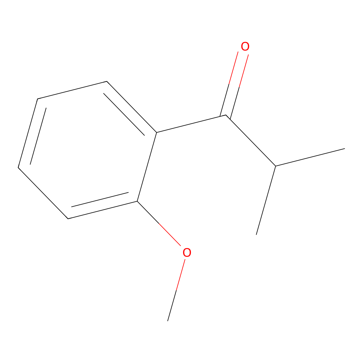 1-(2-Methoxyphenyl)-2-methylpropan-1-one molecular structure, CAS 189400-19-9