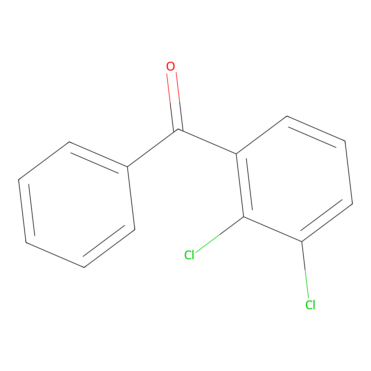 (2,3-Dichlorophenyl)(phenyl)methanone molecular structure, CAS 189400-20-2
