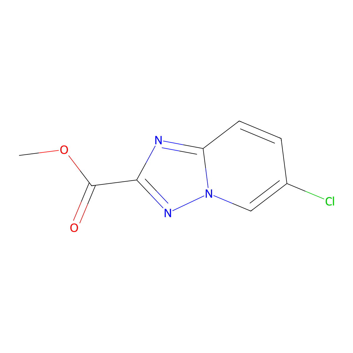 Methyl 6-chloro-[1,2,4]triazolo[1,5-A]pyridine-2-carboxylate molecular structure, CAS 1894014-57-3