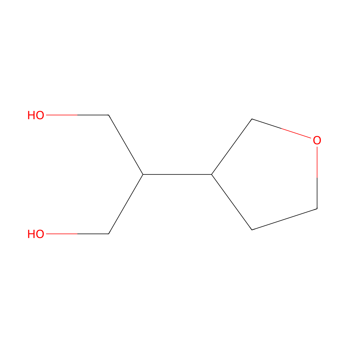 2-(Oxolan-3-yl)propane-1,3-diol molecular structure, CAS 1894106-89-8