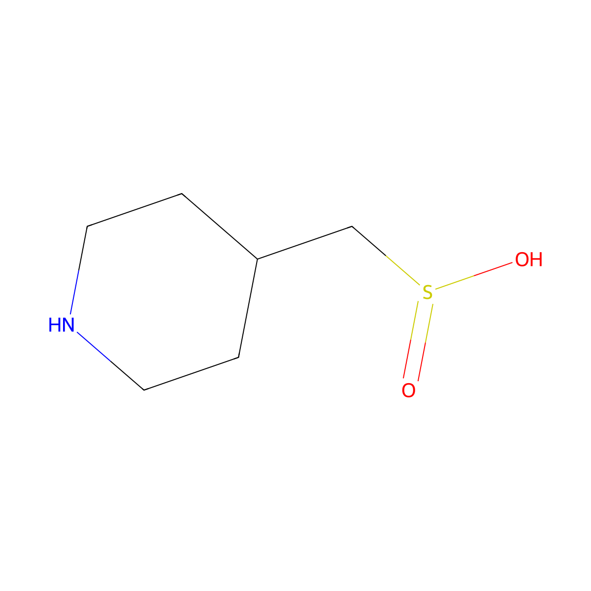 (Piperidin-4-yl)methanesulfinic acid molecular structure, CAS 1894129-09-9