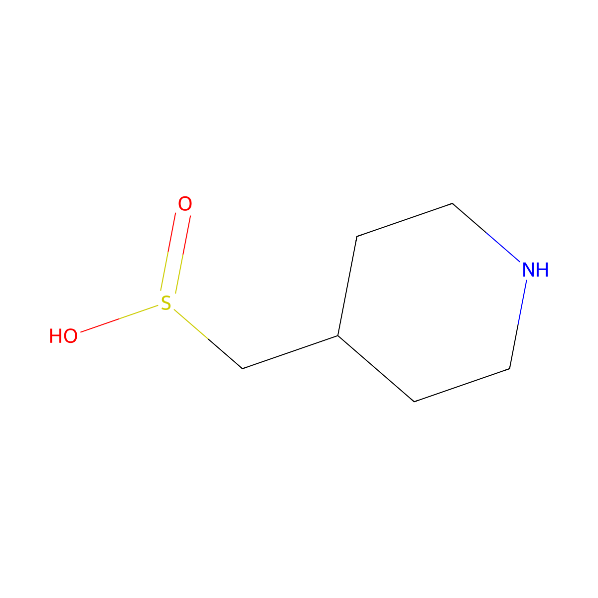 (Piperidin-4-yl)methanesulfinic acid molecular structure, CAS 1894129-09-9